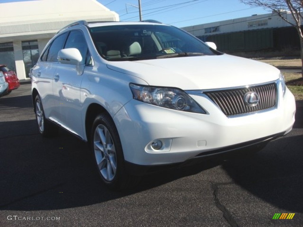 2010 RX 350 - Starfire White Pearl / Light Gray/Espresso Birds-Eye Maple photo #1