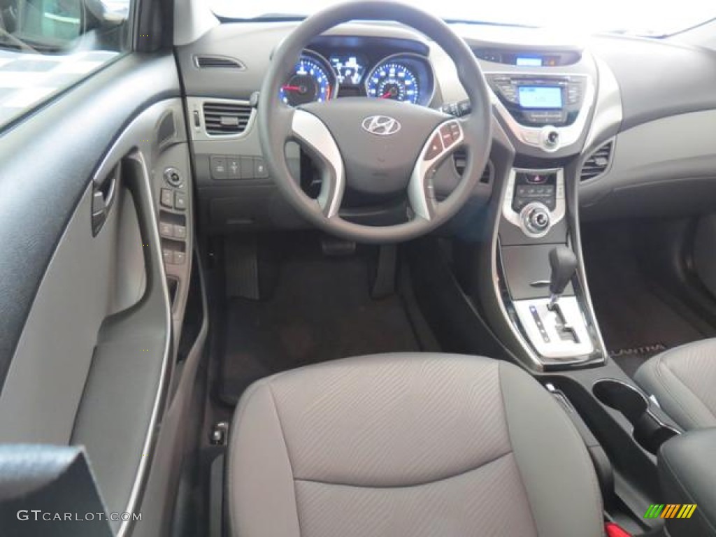 2012 Elantra GLS - Indigo Night Blue / Gray photo #5