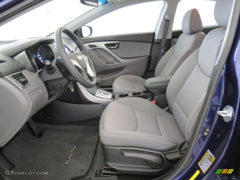 2012 Elantra GLS - Indigo Night Blue / Gray photo #8