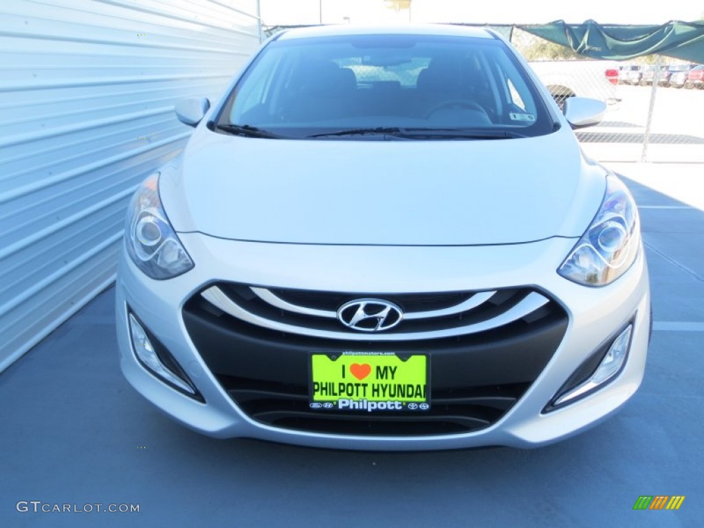 2013 Elantra GT - Shimmering Air Silver / Black photo #9