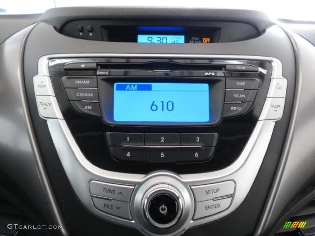 2012 Elantra GLS - Indigo Night Blue / Gray photo #14