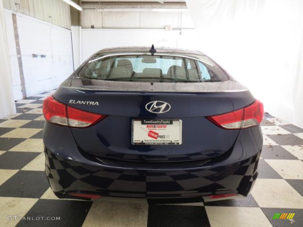 2012 Elantra GLS - Indigo Night Blue / Gray photo #27