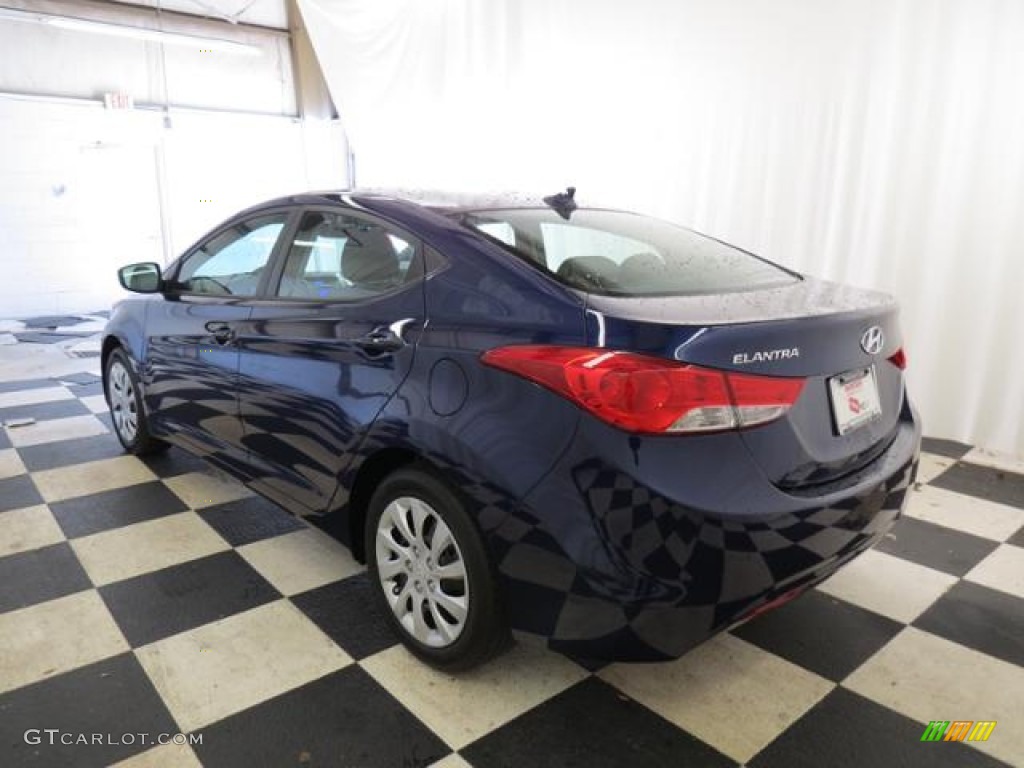 2012 Elantra GLS - Indigo Night Blue / Gray photo #28