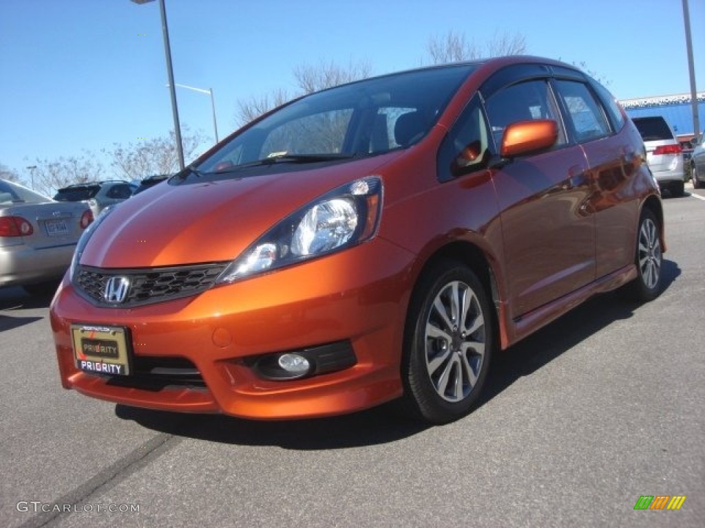 Orangeburst Metallic Honda Fit