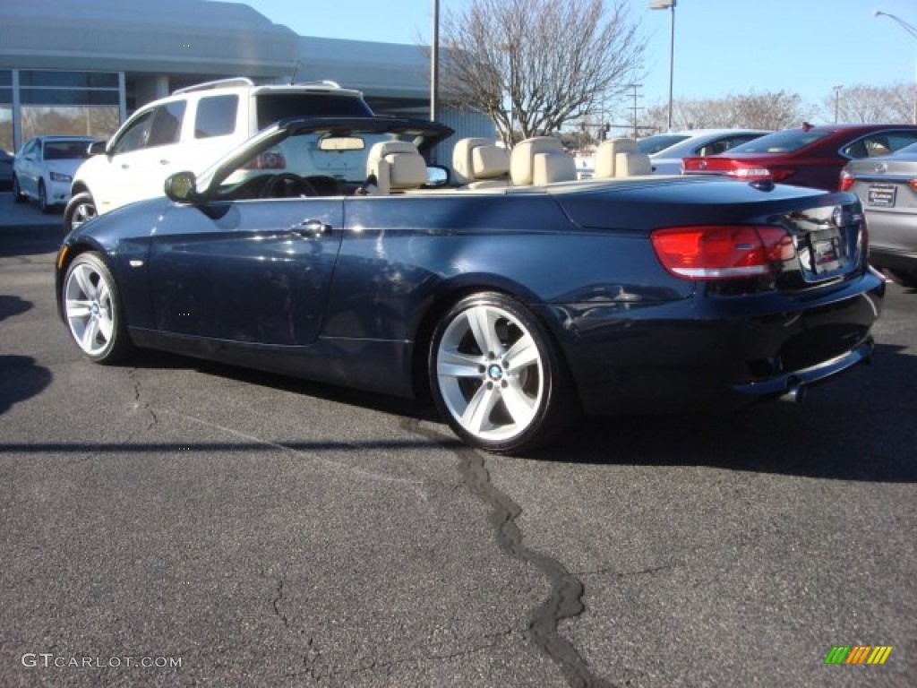 2010 3 Series 335i Convertible - Monaco Blue Metallic / Cream Beige photo #4