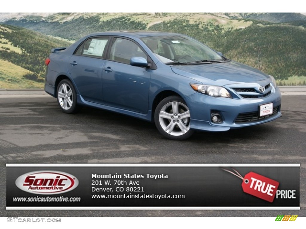 2013 Corolla S - Tropical Sea Metallic / Dark Charcoal photo #1