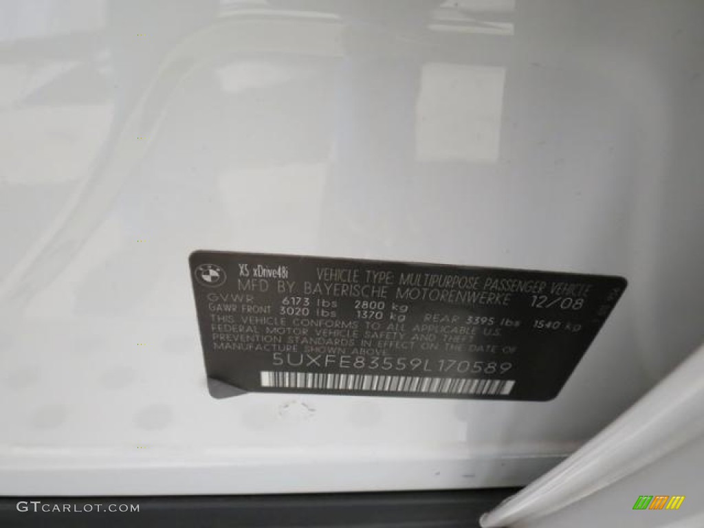 2009 X5 xDrive48i - Alpine White / Black photo #11