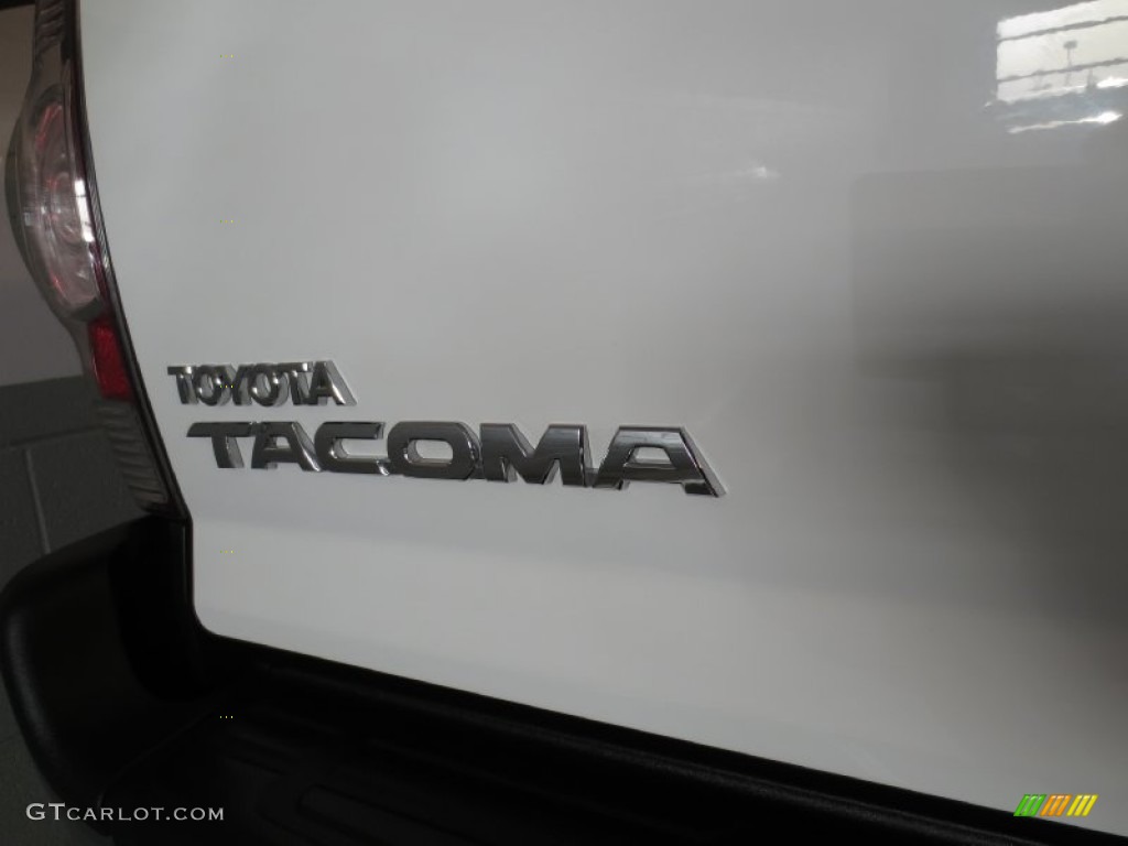 2013 Tacoma V6 SR5 Prerunner Double Cab - Super White / Graphite photo #9