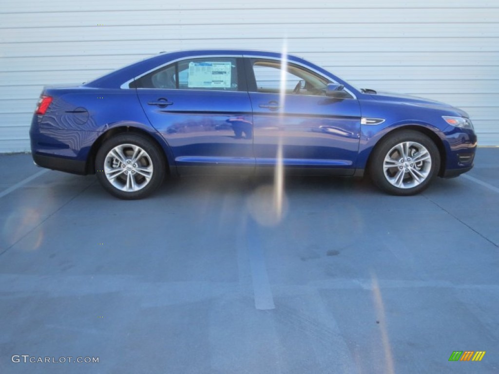 2013 Taurus SEL - Deep Impact Blue Metallic / Dune photo #2
