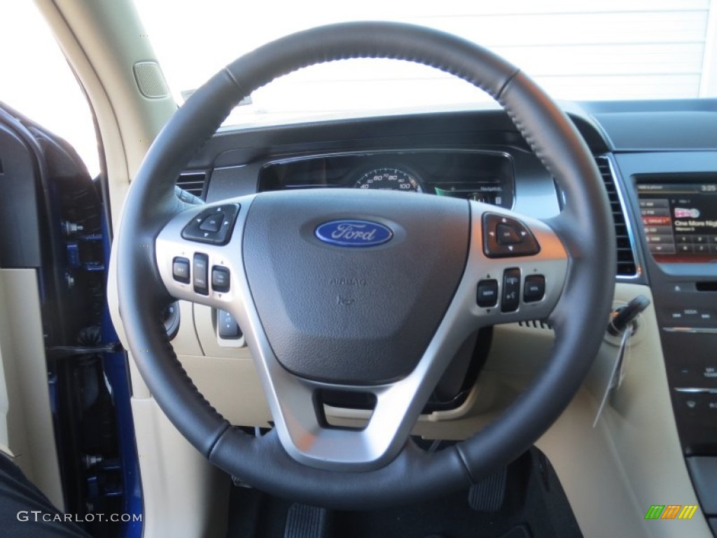 2013 Taurus SEL - Deep Impact Blue Metallic / Dune photo #30