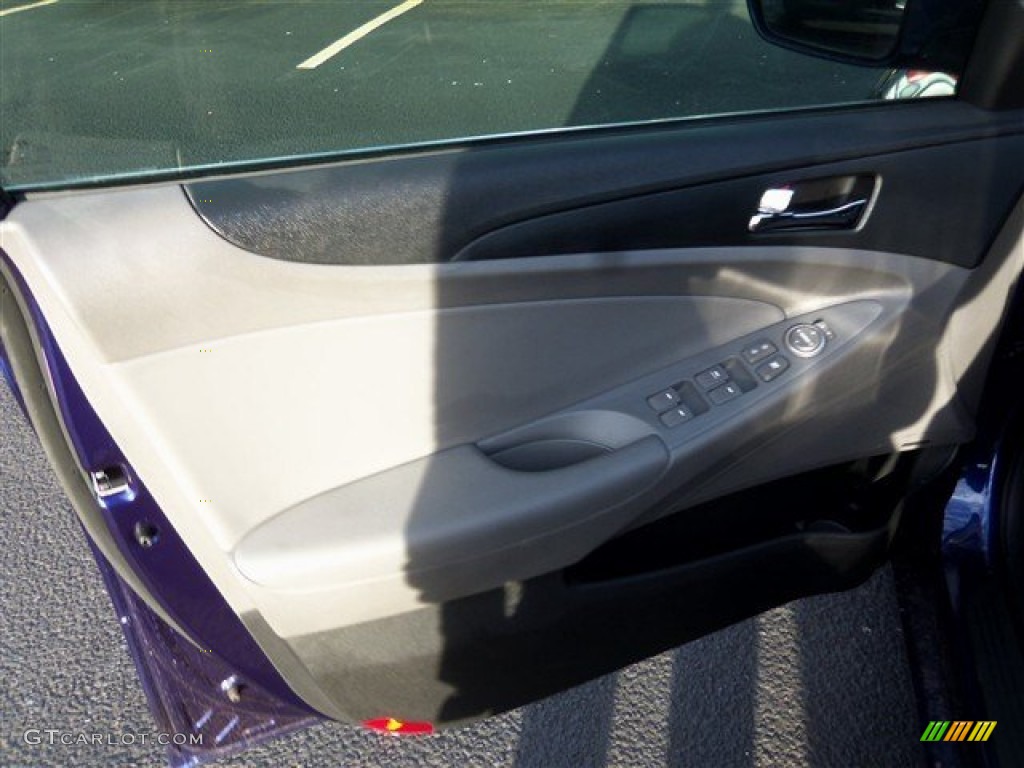 2013 Sonata SE 2.0T - Indigo Night Blue / Gray photo #9