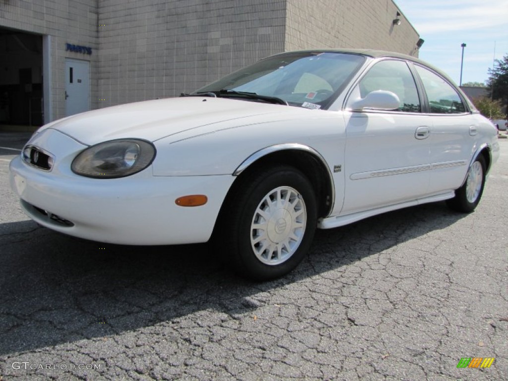 1999 Sable LS Sedan - Vibrant White / Prairie Tan photo #1