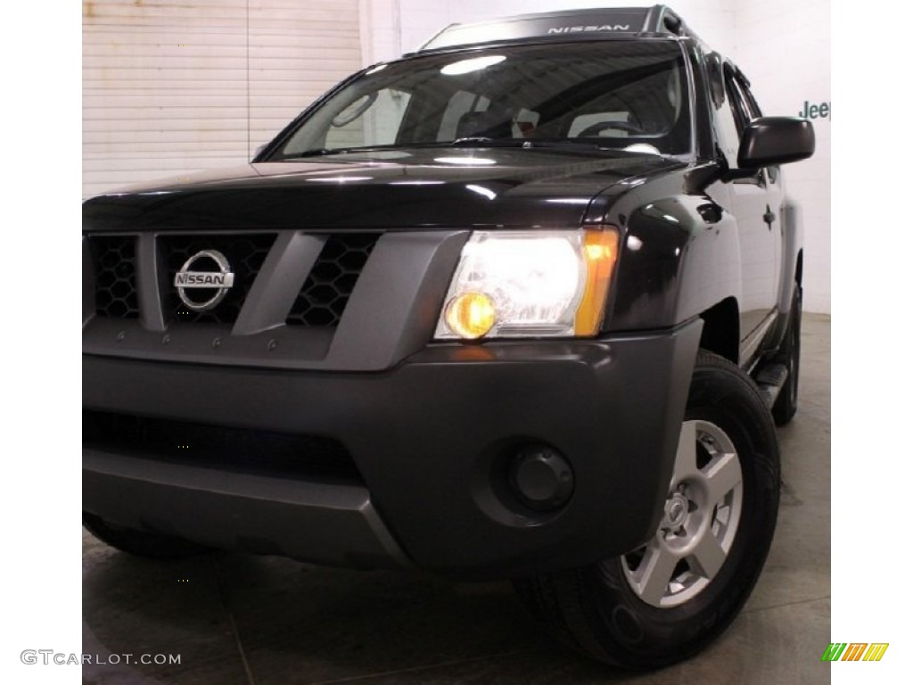 2007 Xterra S 4x4 - Super Black / Steel/Graphite photo #1