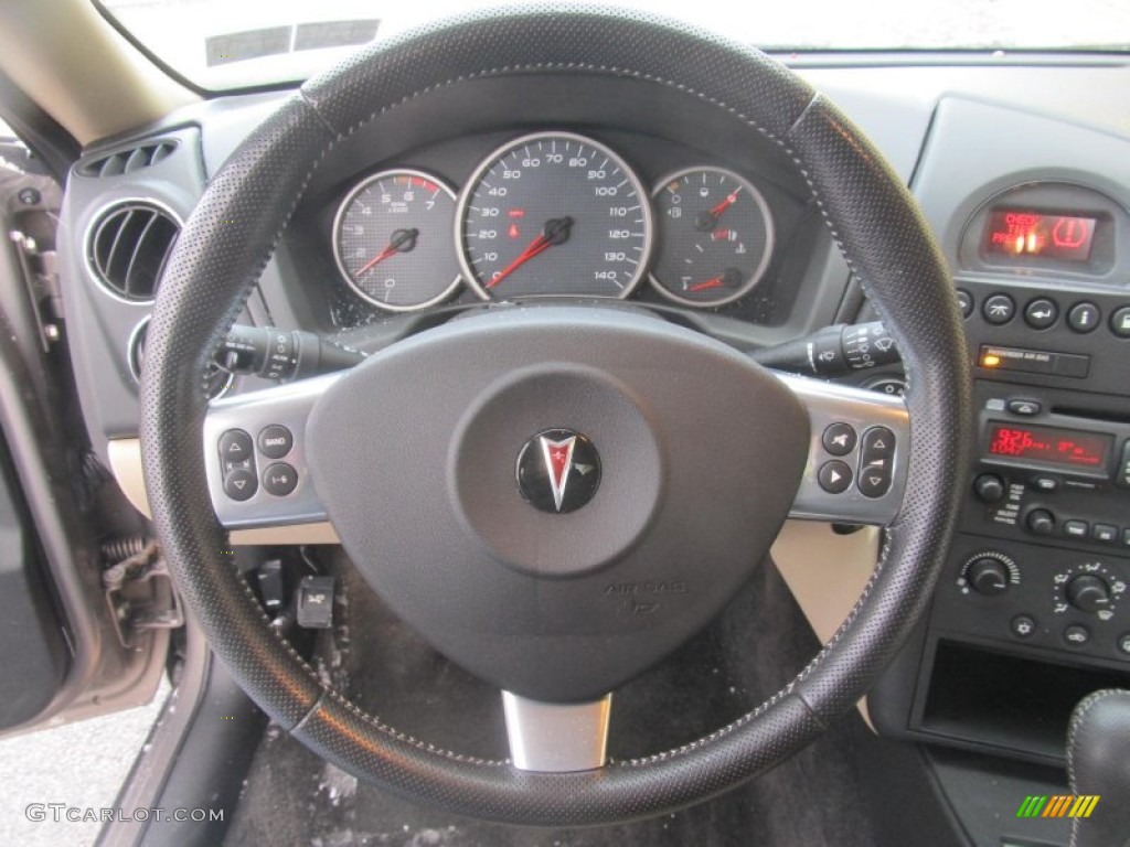 2006 Pontiac Grand Prix Sedan Sand Steering Wheel Photo #76708102