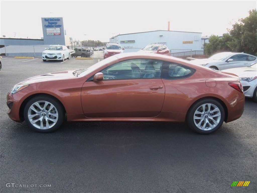 2013 Genesis Coupe 2.0T - Catalunya Copper / Black Cloth photo #5