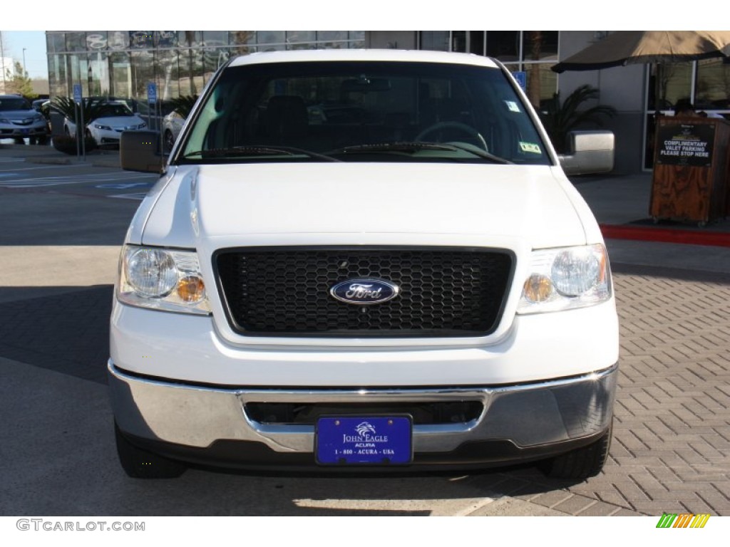 2006 F150 XLT SuperCrew - Oxford White / Tan photo #3