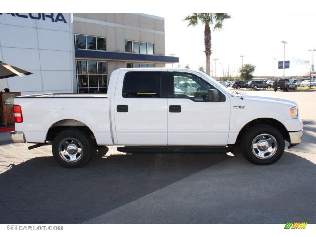 2006 F150 XLT SuperCrew - Oxford White / Tan photo #6