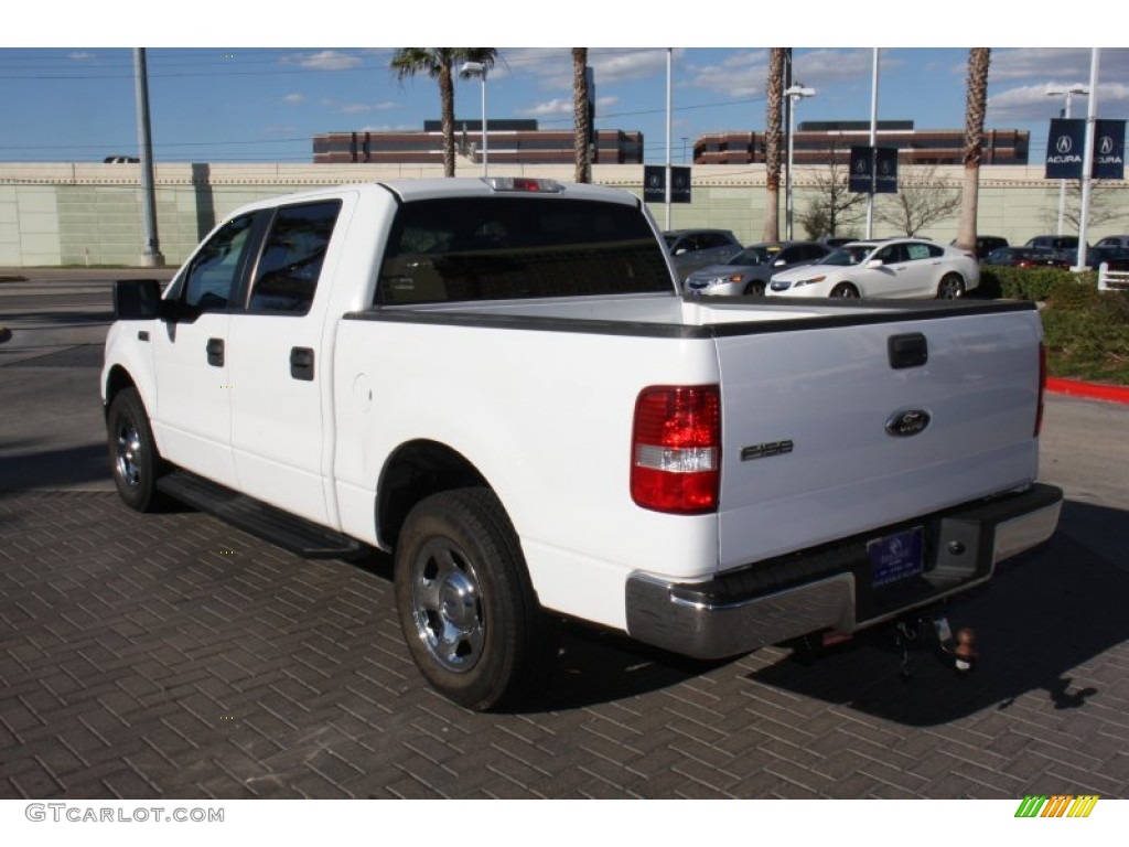 2006 F150 XLT SuperCrew - Oxford White / Tan photo #7