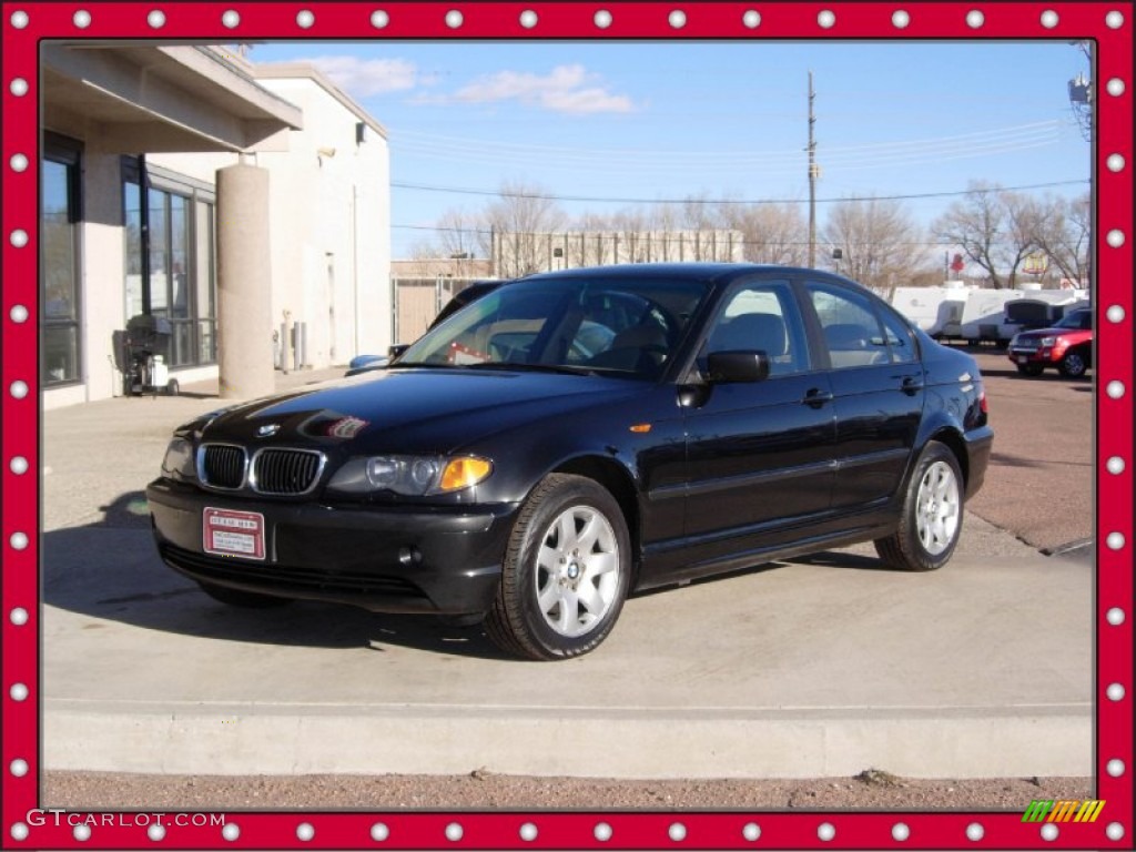 2002 3 Series 325xi Sedan - Jet Black / Sand photo #1