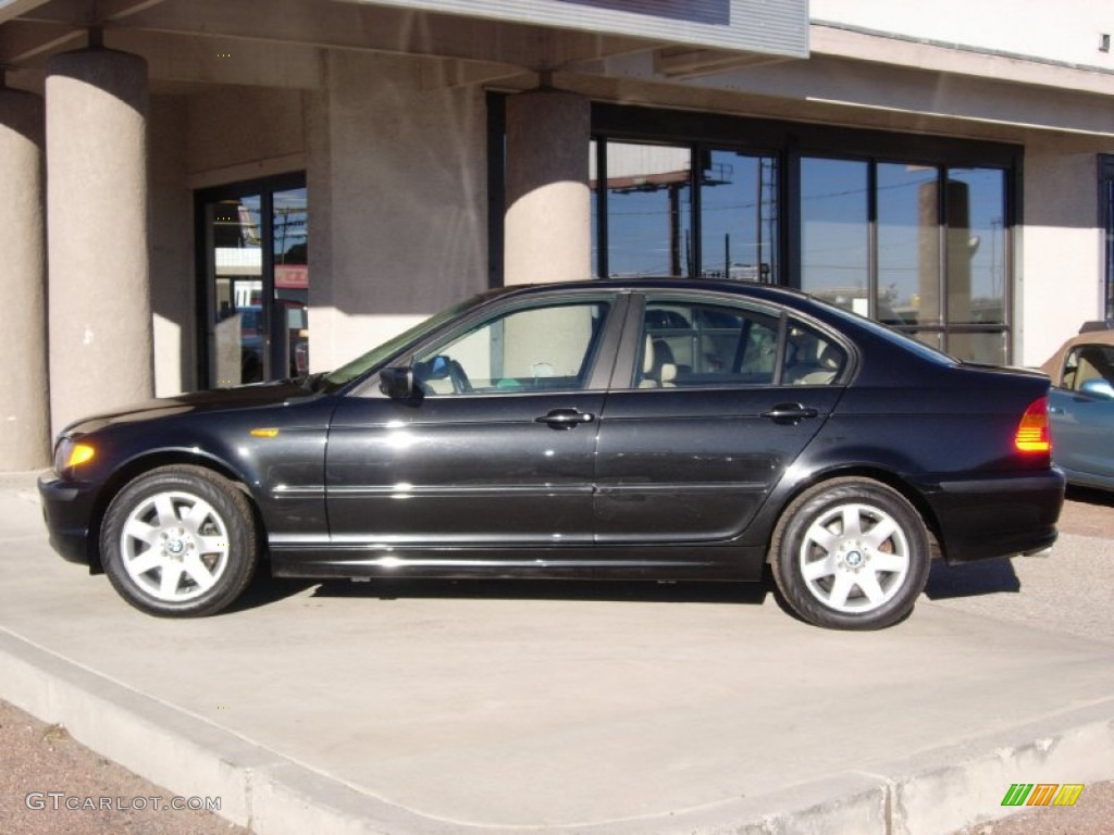 2002 3 Series 325xi Sedan - Jet Black / Sand photo #8