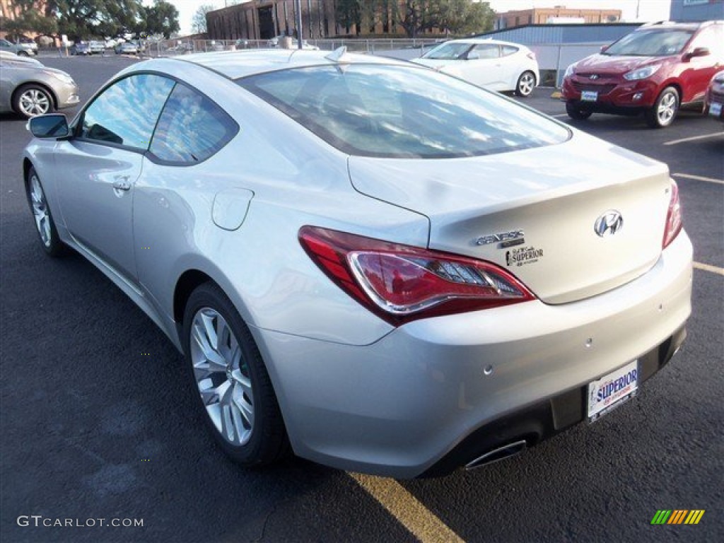 2013 Genesis Coupe 3.8 Grand Touring - Platinum Metallic / Black Leather photo #8