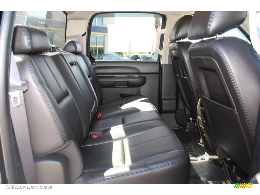 Ebony Interior 2013 GMC Sierra 1500 SLE Crew Cab 4x4 Photo #76710845