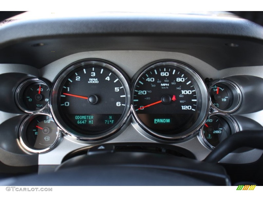 2013 GMC Sierra 1500 SLE Crew Cab 4x4 Gauges Photo #76711030