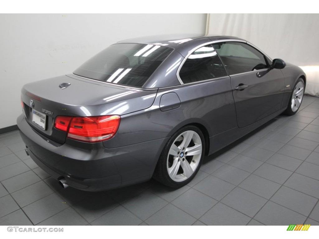2008 3 Series 335i Convertible - Sparkling Graphite Metallic / Black photo #12