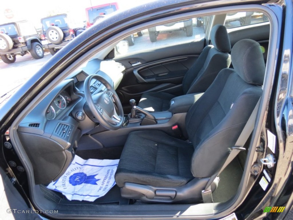Black Interior 2011 Honda Accord LX-S Coupe Photo #76712745