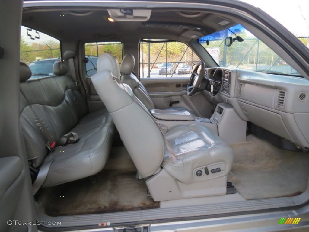 2000 Silverado 2500 LT Extended Cab 4x4 - Light Pewter Metallic / Medium Gray photo #10