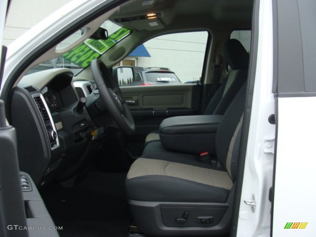 2012 Ram 1500 Big Horn Quad Cab 4x4 - Bright White / Dark Slate Gray/Medium Graystone photo #10