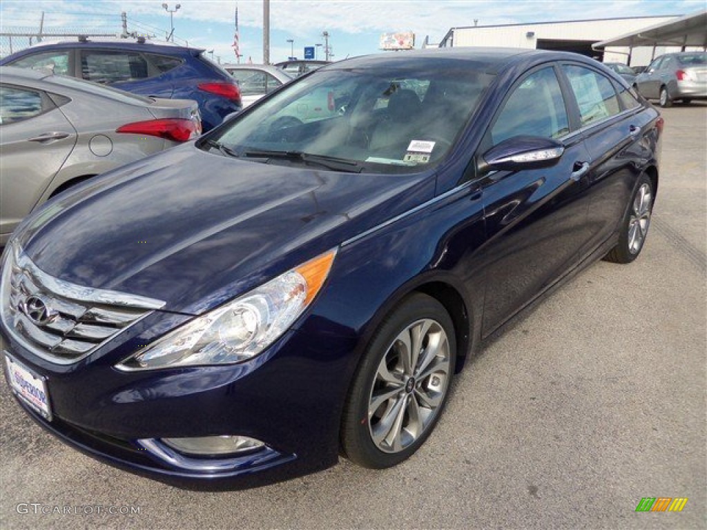 2013 Sonata Limited 2.0T - Indigo Night Blue / Gray photo #2