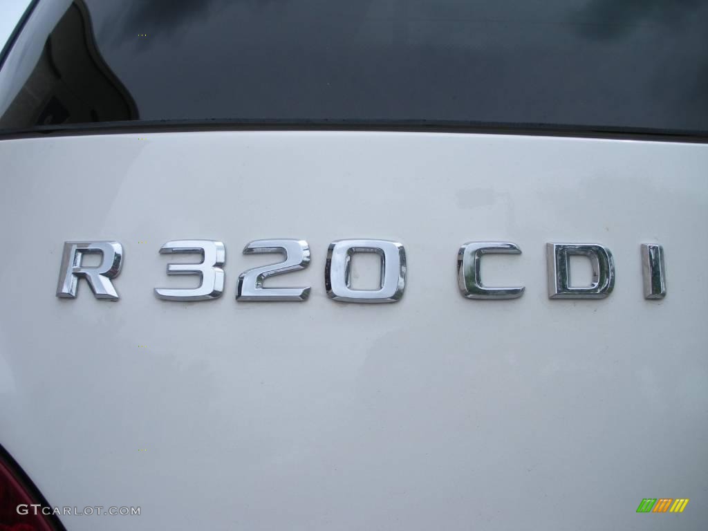 2007 R 320 CDI 4Matic - Alabaster White / Black photo #9