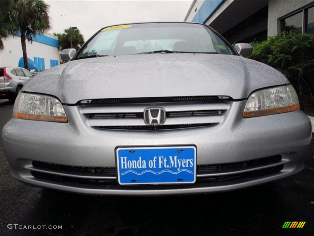 2002 Accord LX Sedan - Satin Silver Metallic / Quartz Gray photo #8