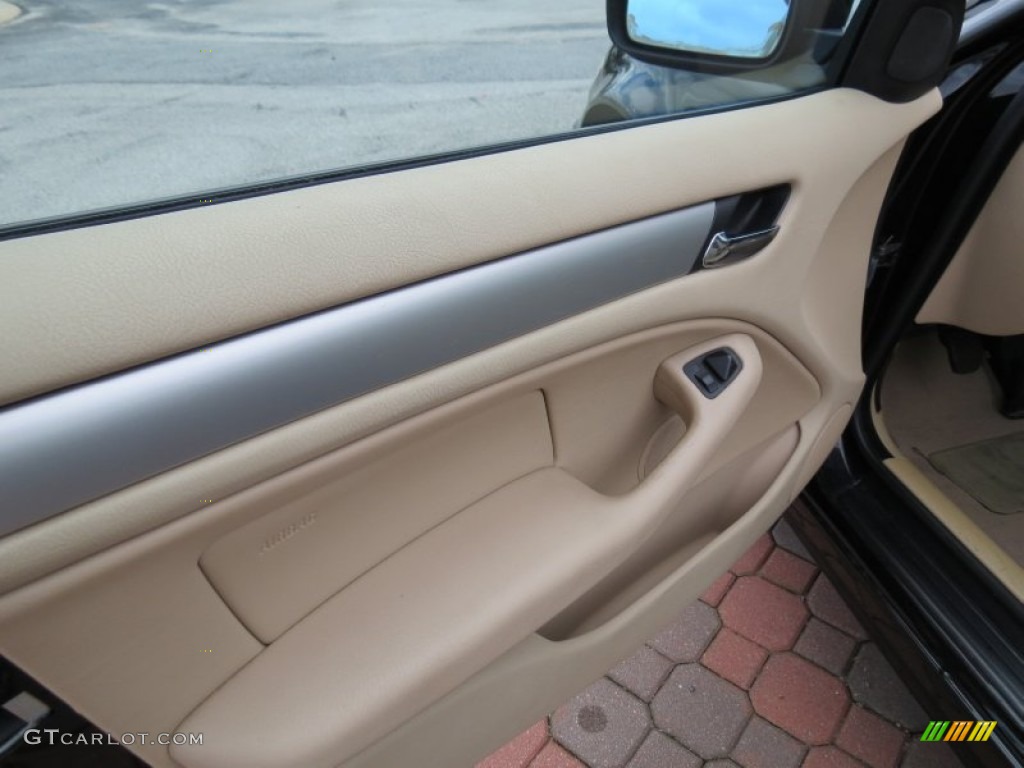 2003 3 Series 325xi Sedan - Jet Black / Sand photo #7