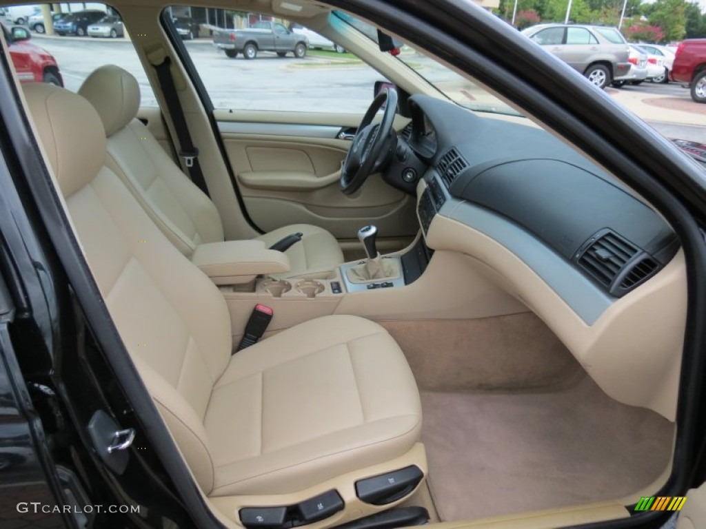 2003 3 Series 325xi Sedan - Jet Black / Sand photo #11
