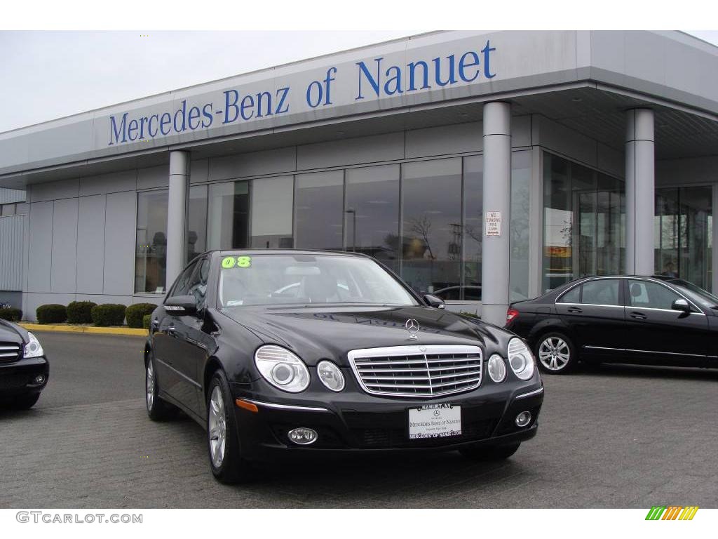 2008 E 320 BlueTEC Sedan - Black / Black photo #1