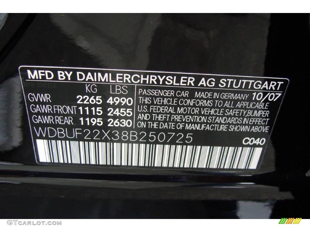 2008 E 320 BlueTEC Sedan - Black / Black photo #15