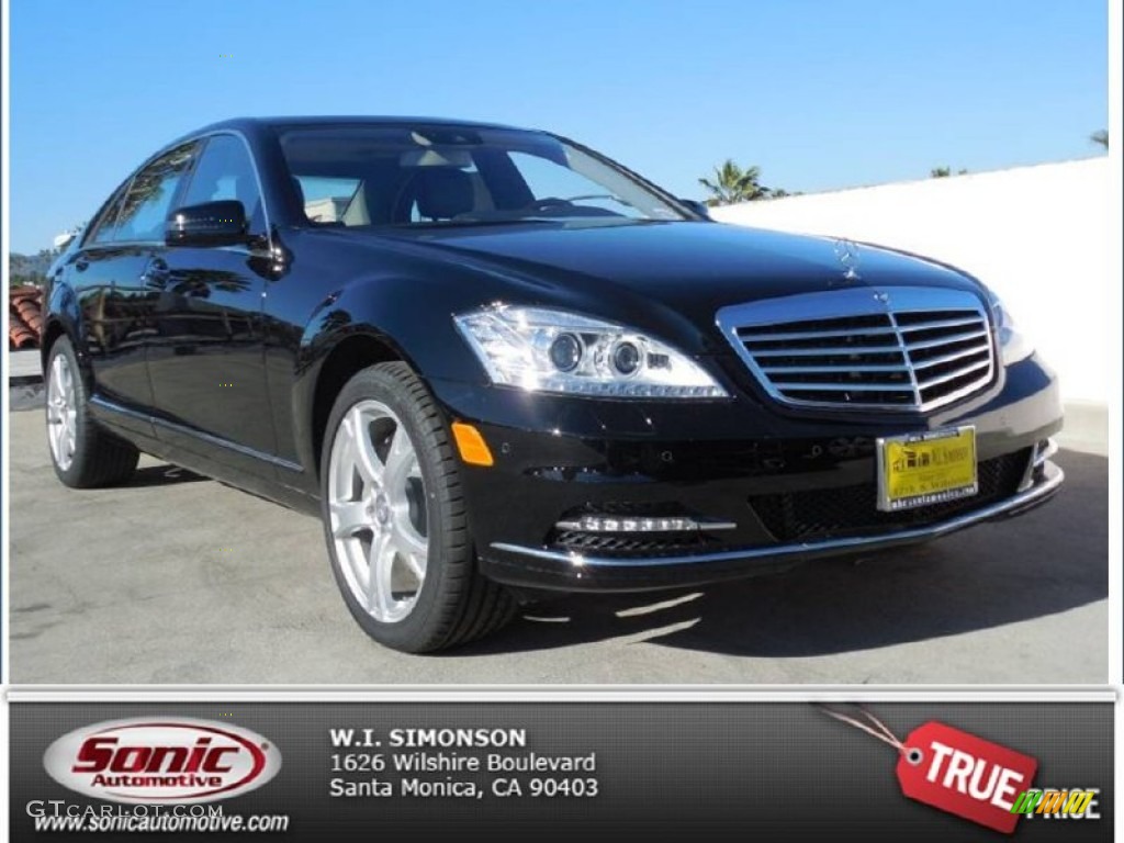 2013 S 550 Sedan - Black / Black photo #1