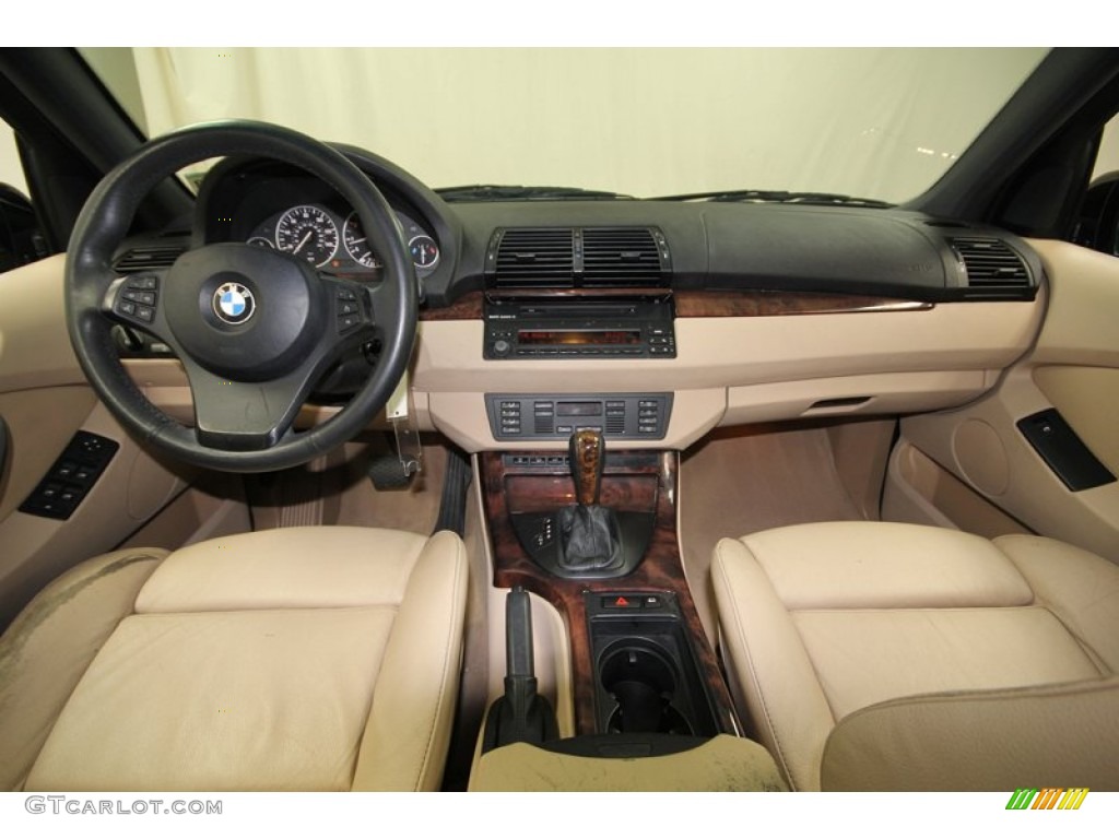 2006 BMW X5 3.0i Beige Dashboard Photo #76717975