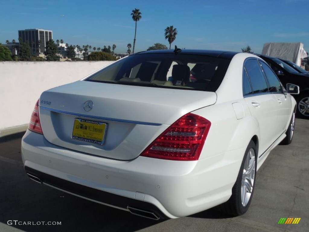 2013 S 550 Sedan - Diamond White Metallic / Cashmere/Savanna photo #4