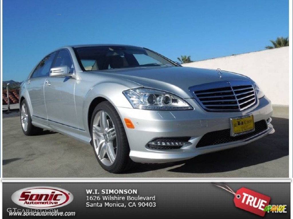 2013 S 550 Sedan - Iridium Silver Metallic / Black photo #1