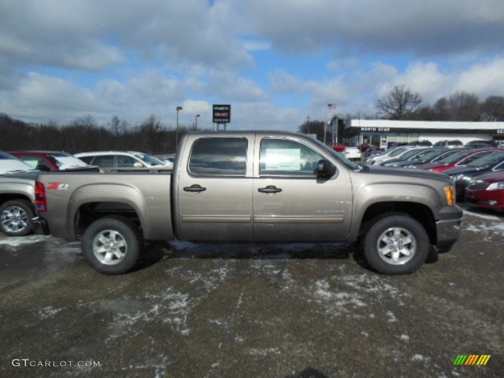 2013 Sierra 1500 SLE Crew Cab 4x4 - Mocha Steel Metallic / Ebony photo #5