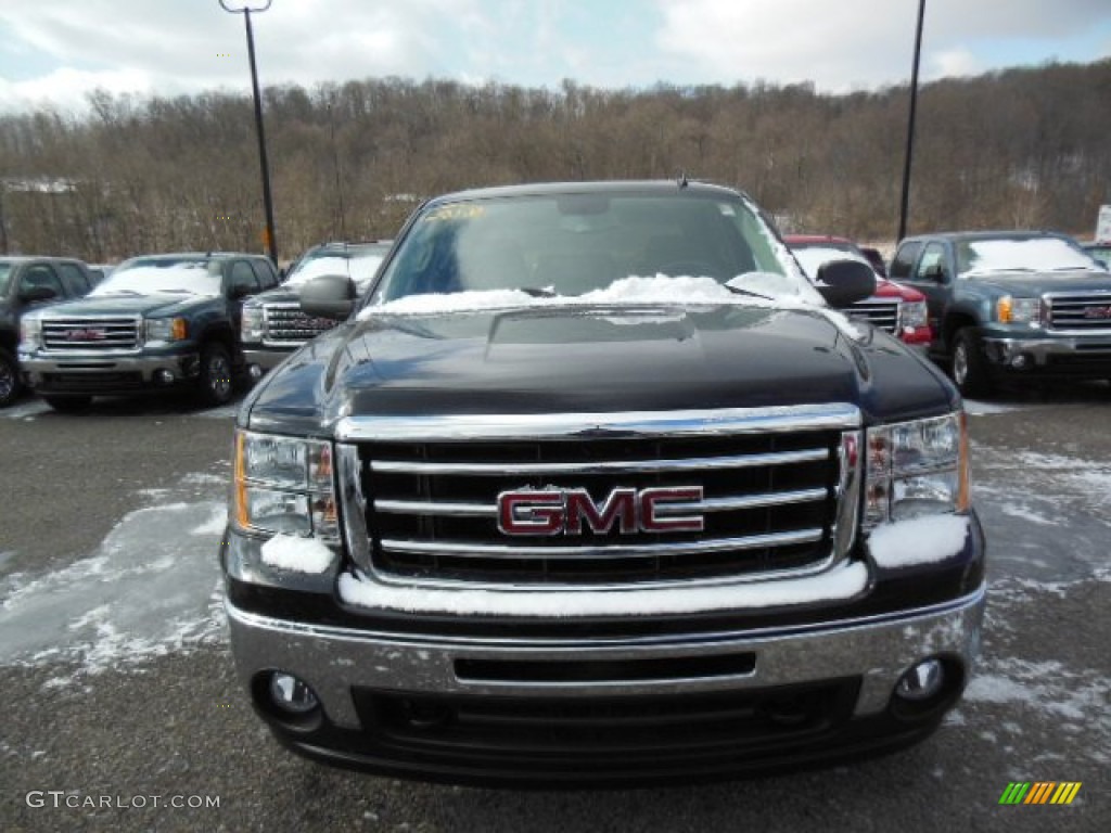 2013 Sierra 1500 SLE Crew Cab 4x4 - Onyx Black / Ebony photo #3