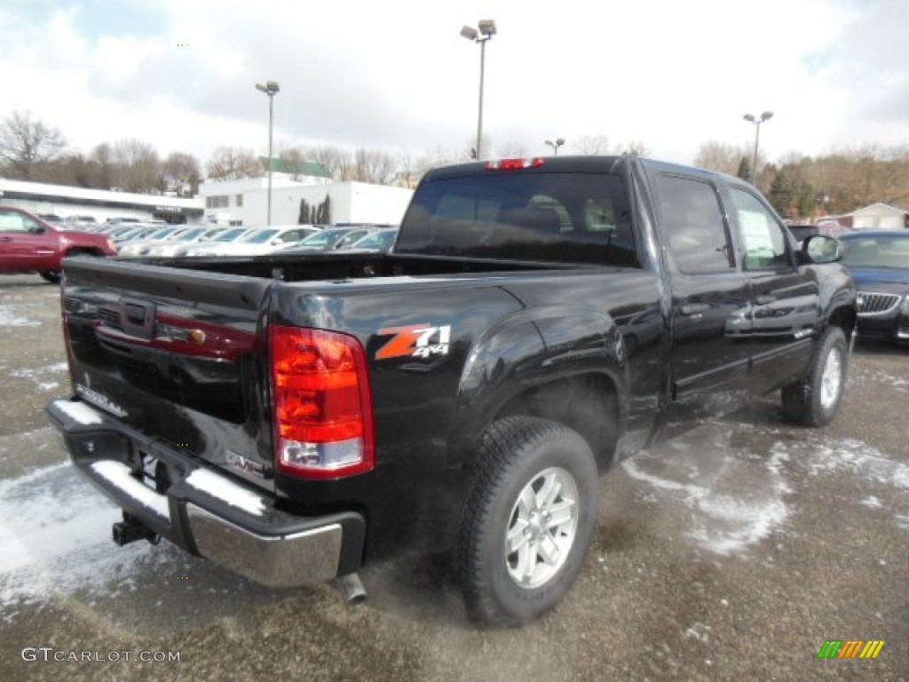 2013 Sierra 1500 SLE Crew Cab 4x4 - Onyx Black / Ebony photo #6
