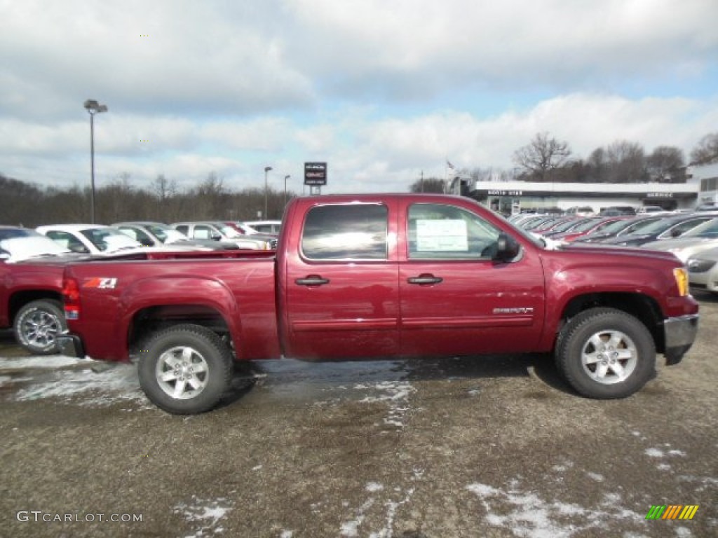 2013 Sierra 1500 SLE Crew Cab 4x4 - Sonoma Red Metallic / Ebony photo #5