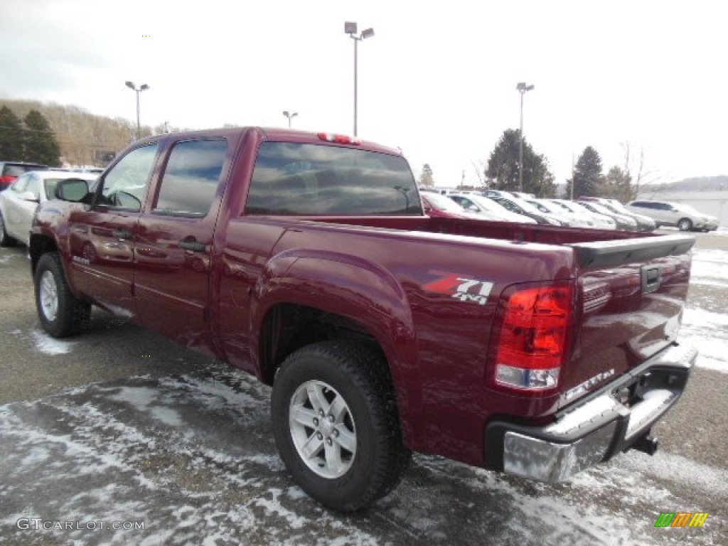 2013 Sierra 1500 SLE Crew Cab 4x4 - Sonoma Red Metallic / Ebony photo #8