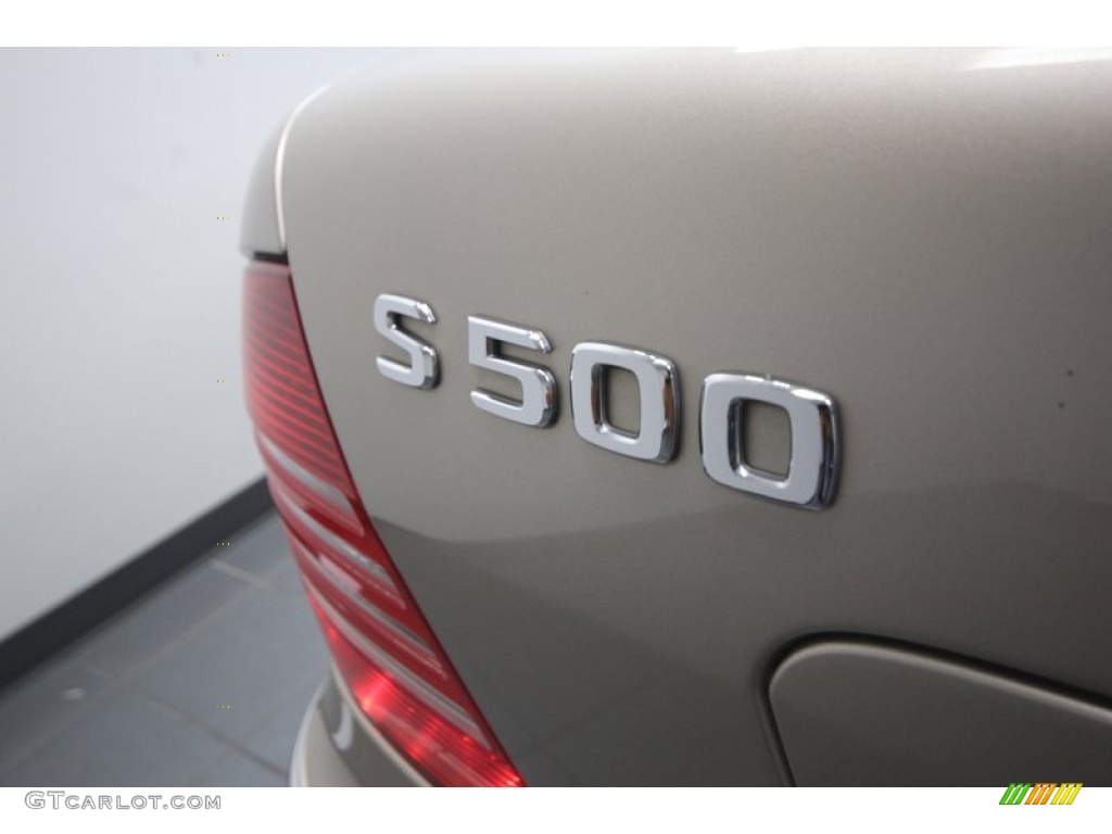 2005 S 500 Sedan - Desert Silver Metallic / Java photo #41