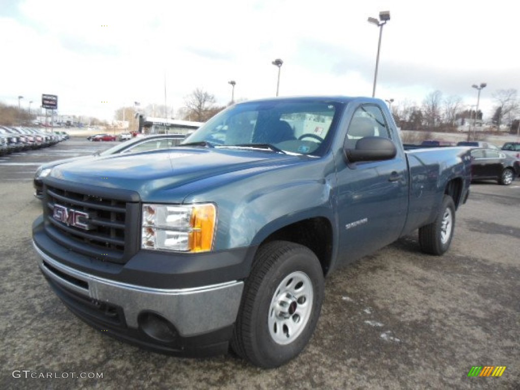 Stealth Gray Metallic 2013 GMC Sierra 1500 Regular Cab 4x4 Exterior Photo #76719957