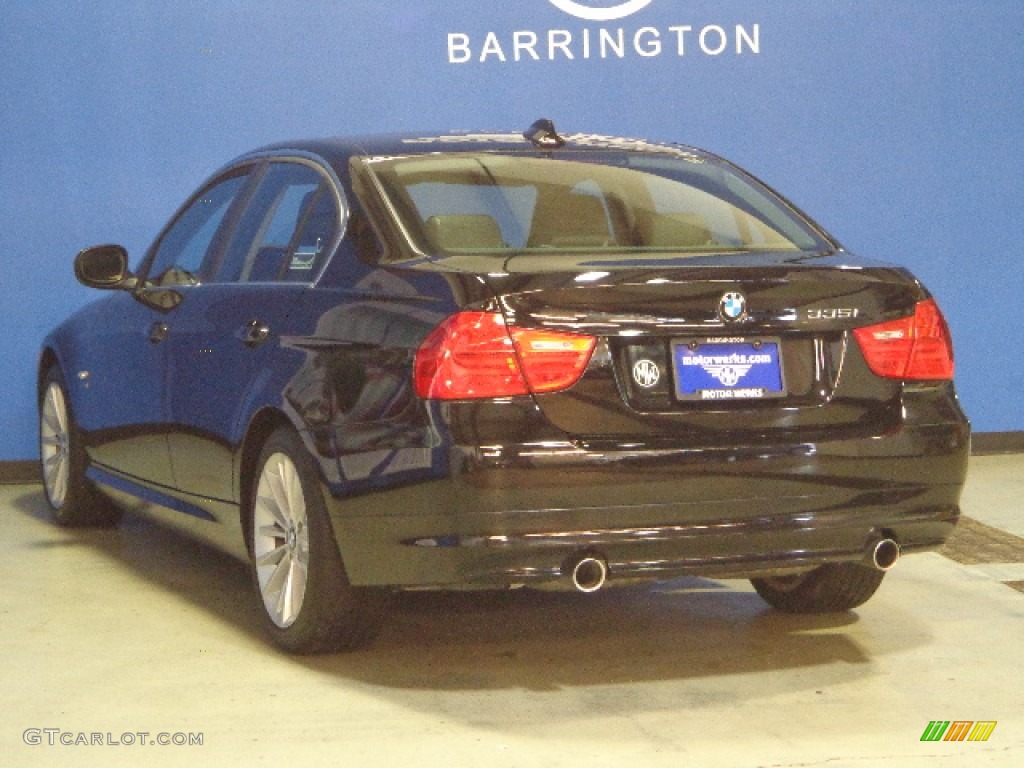2010 3 Series 335i xDrive Sedan - Jet Black / Black Dakota Leather photo #6